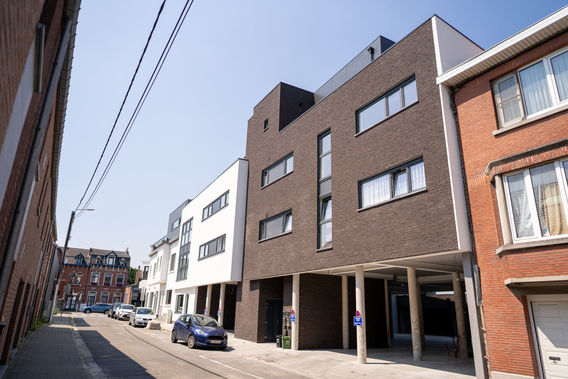 Construction d'un nouvel immeuble à plusieurs appartements à Ans